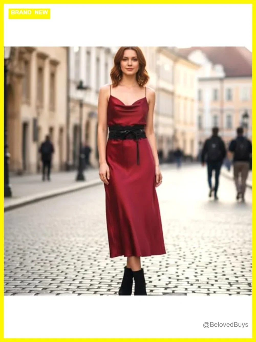 Wide Lace Waist Corset Belt with Bowknot Wrap Obi Belt for Dresses